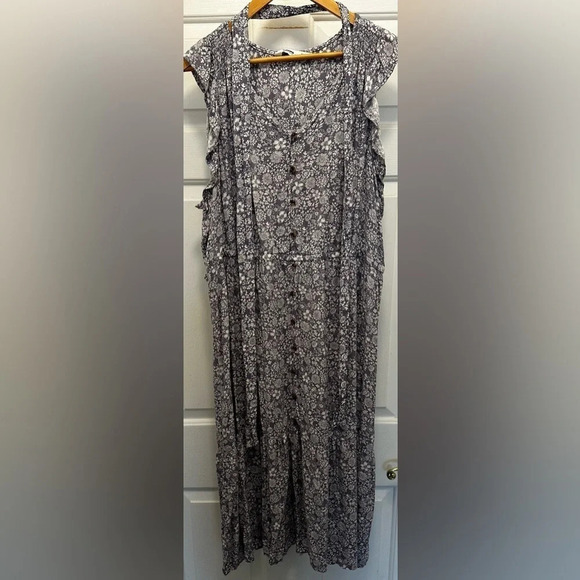 Sonoma Women’s Lilac Floral Sleeveless Midi Dress Size XXL - Picture 1 of 5